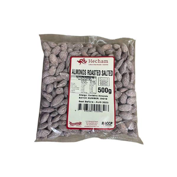 Almonds Roasted Salted 500g