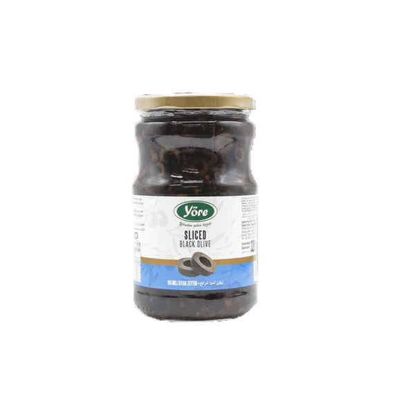 Yore Sliced Black Olive 690g