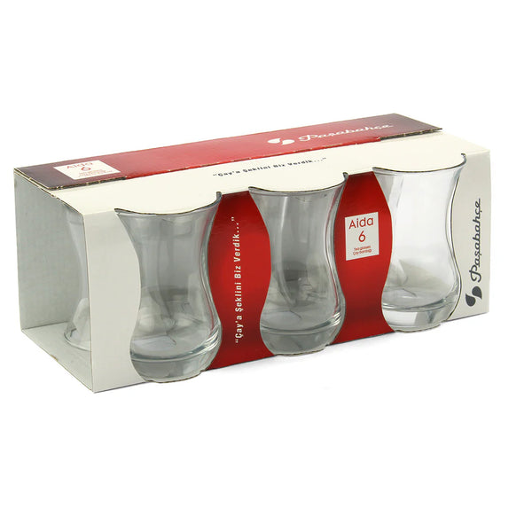 Pasabahce Aida Tea Cup Plain 6pcs