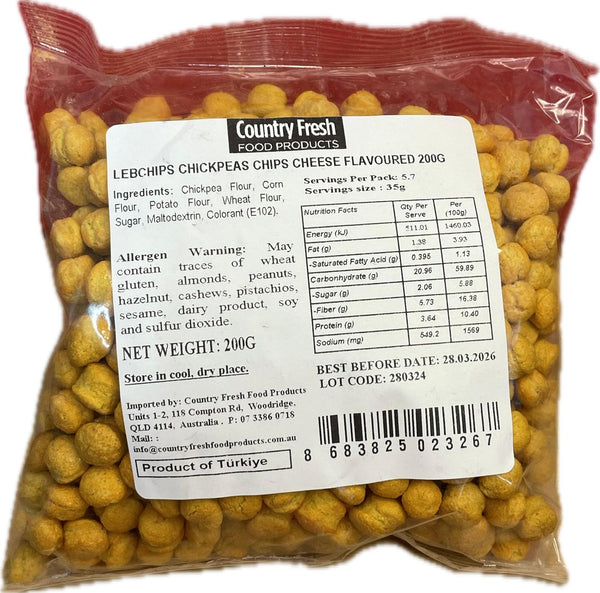 CF Lebcips Chickpea Chips 200g