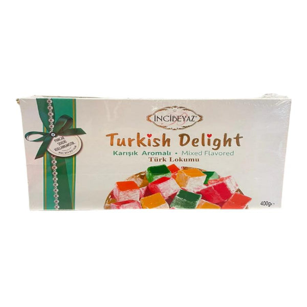 Incibeyaz Mixed Flavoured Turkish Delight 400g